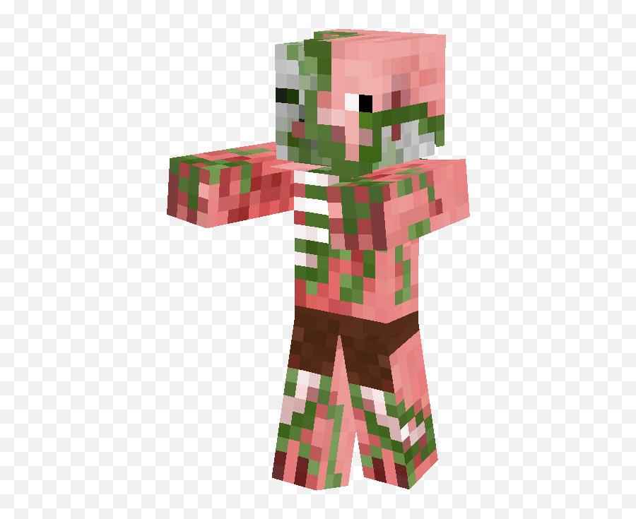 Minecraft Zombie Pigman Skin - Minecraft Zombie Pigman Drawing Png,Minecraft Zombie Png
