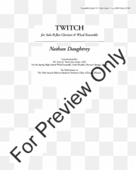 Twitch By Nathan Daughtry Jw Pepper Sheet Music - Language png