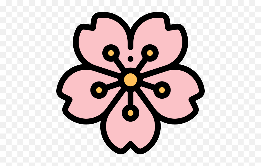 30 904 Free Vector Icons Of Flower In - Flor De Sakura Icone Png,Flower Icon Vector