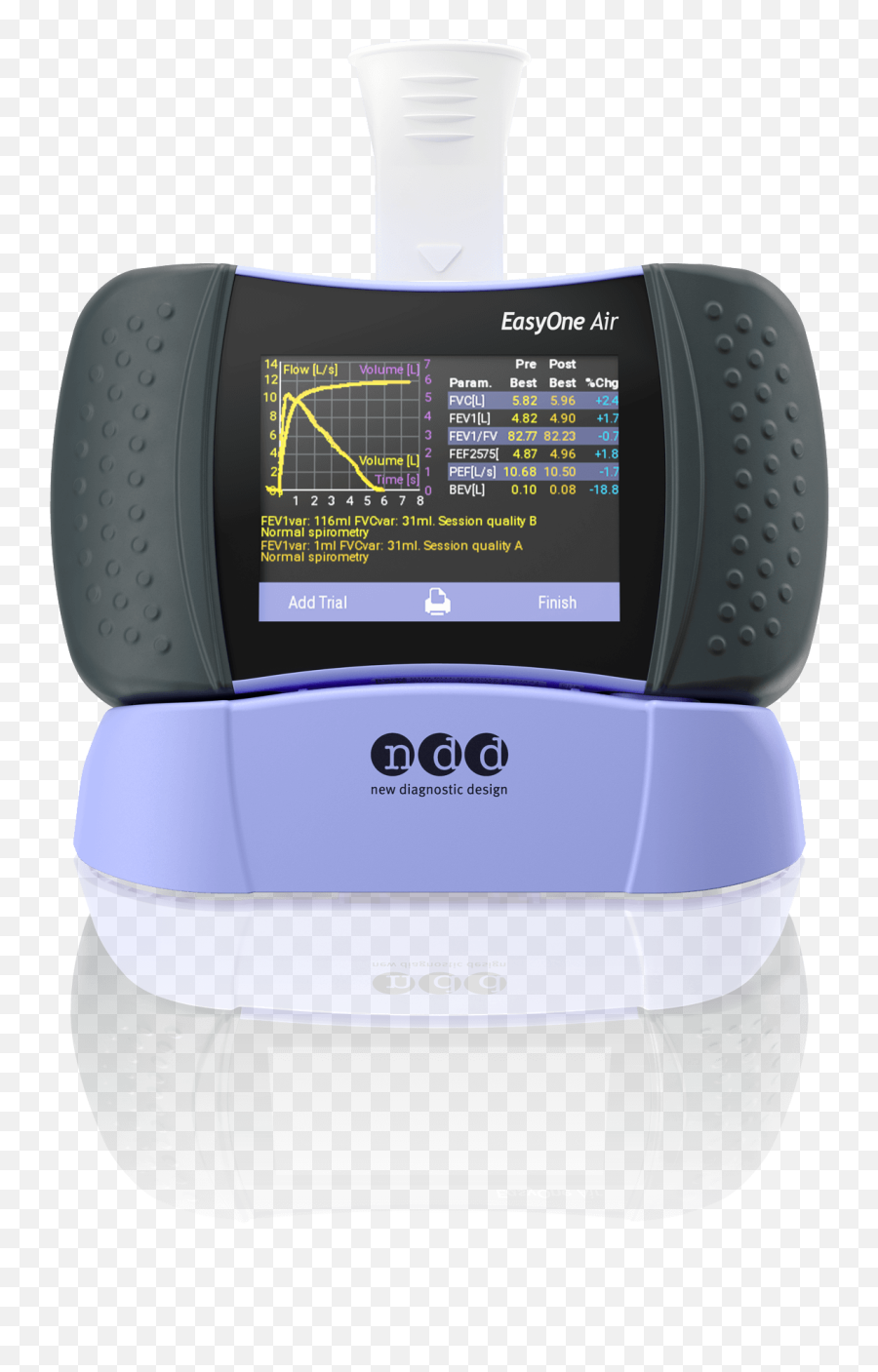 Portable Spirometry Machine U0026 Pc Spirometer - Easyone Air Measuring Instrument Png,Icon Airmada Charmer Gold
