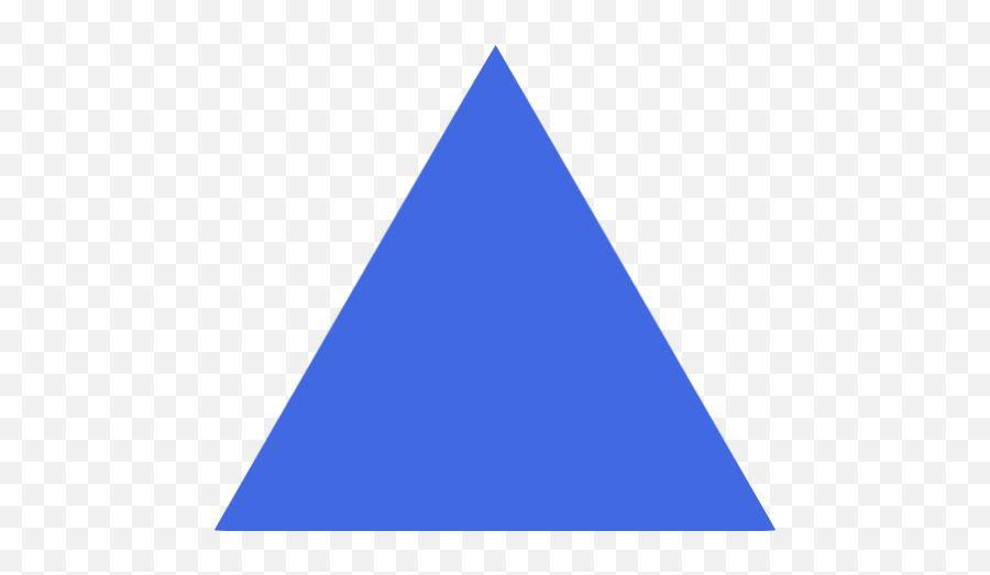 Royal Blue Triangle Icon - Üçgen Ekli Png,Blue Triangle Png