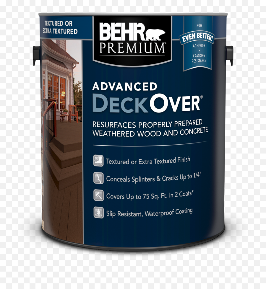 Textured Advanced Deckover Waterproofing Finish For Wood - Behr Deck Over Textured Png,Cracked Texture Png
