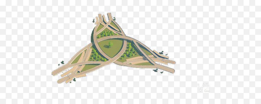 Triquetra Interchange V2 - Cities Skylines Mod Download Illustration Png,Triquetra Png