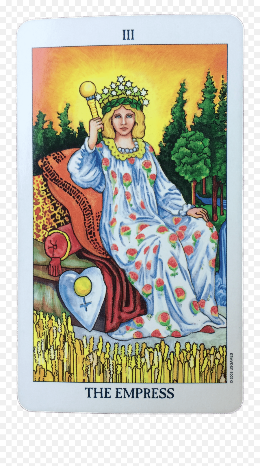 Tarot Card The Empress Transparent Png - Empress Card Tarot,Tarot Card Png