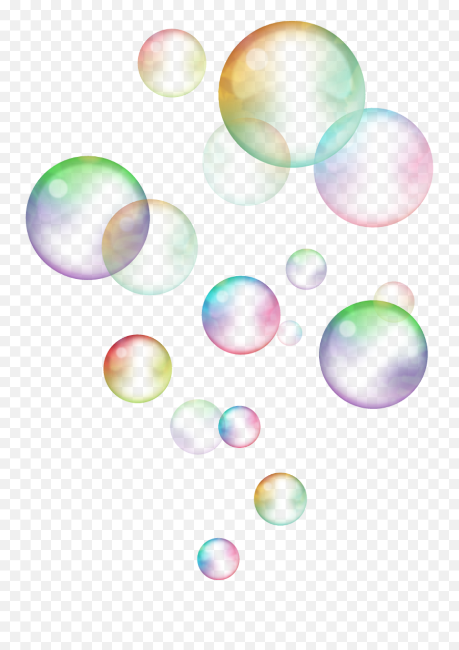 Bubbles - Colorful Transparent Bubbles Png,Soap Bubbles Png