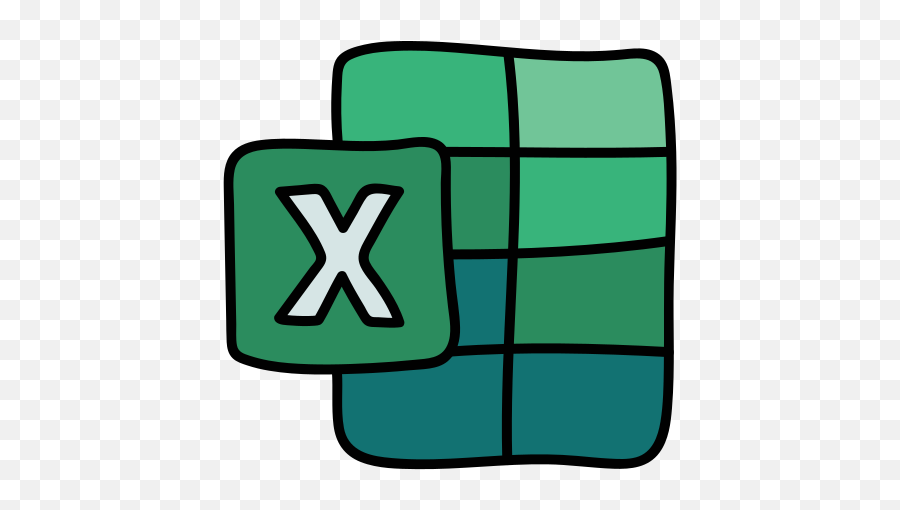 Microsoft Excel 2019 Icon In Doodle Style - Excel Doodle Png,Excel For Mac Icon