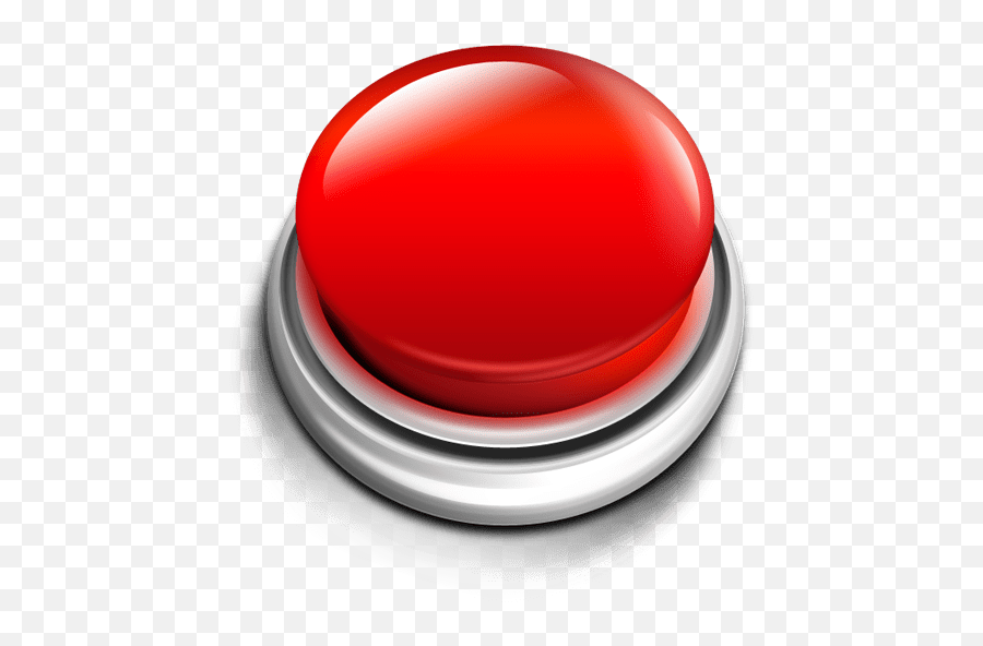 Transparent Push Button Clipart - Transparent Background Red Button Icon Png,Push Pin Transparent Background