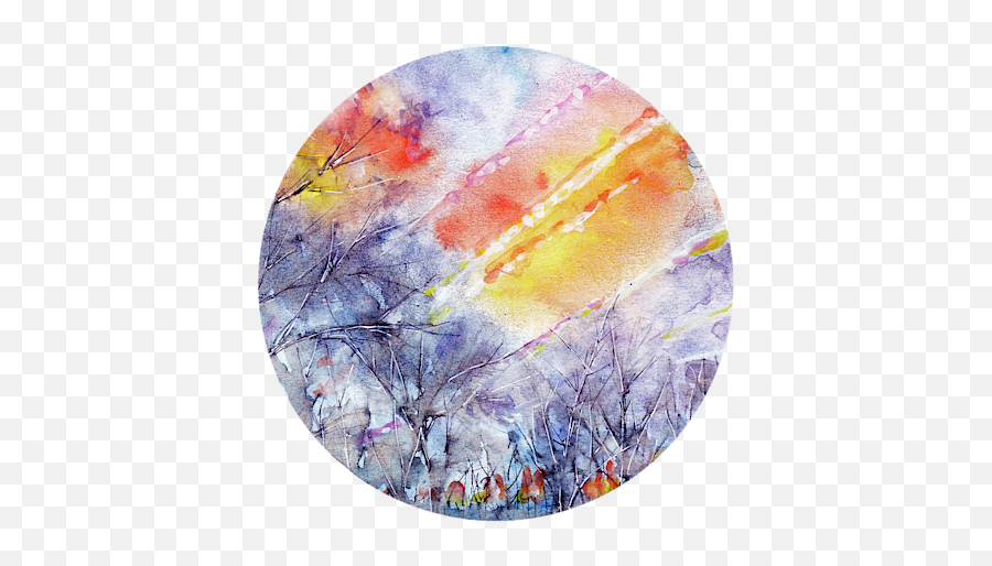Sunrise In Early Spring Abstract Watercolor Background Baby Onesie - Abstract Watercolor Jpg Background Png,Watercolor Background Png