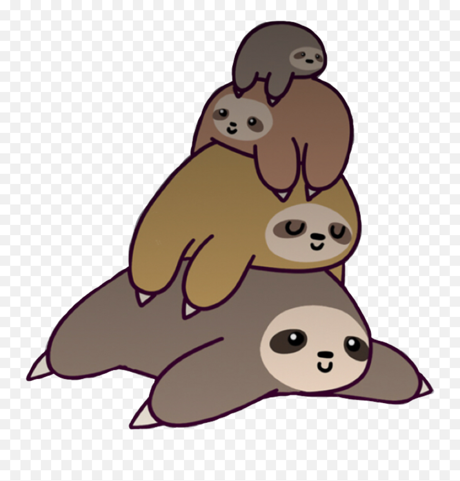 Scsloths Sticker - Sloth Sticker Png,Sloth Transparent Background