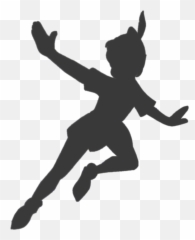 Peter Pan Tinker Bell Silhouette Shadow - Peter Pan Silhouette Png,Tinkerbell Transparent
