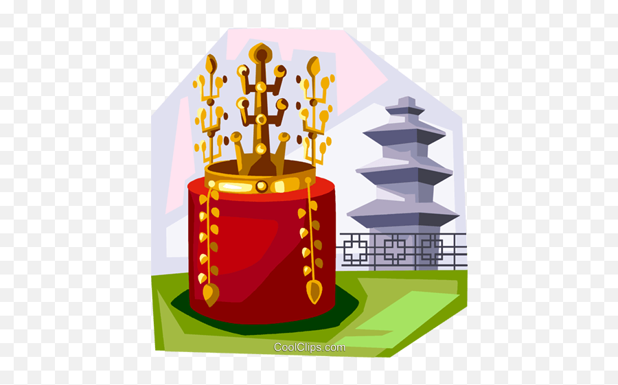 Korean Gold Crown From Silla Period Royalty Free Vector Clip - Illustration Png,Gold Crown Png