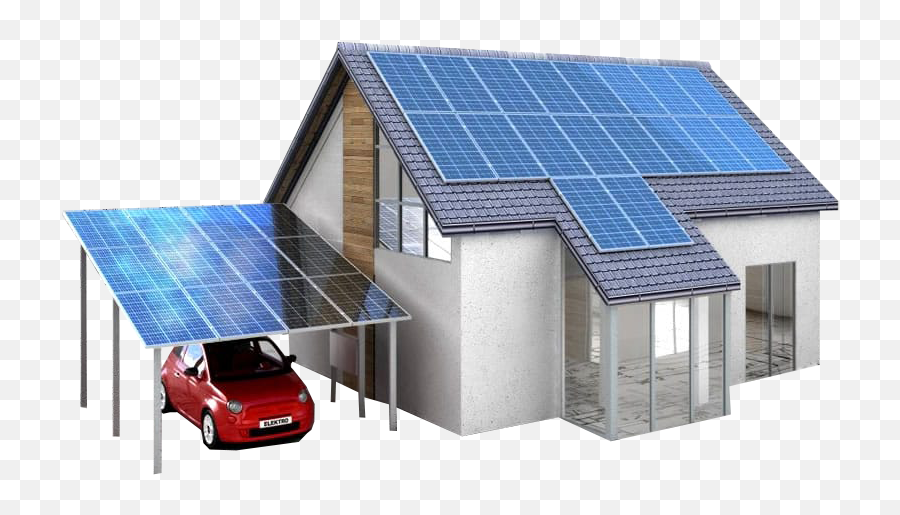 Library Of House With Solar Panels Png - Solar Panel House Png,Solar Panel Png