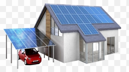 Library Of House With Solar Panels Png