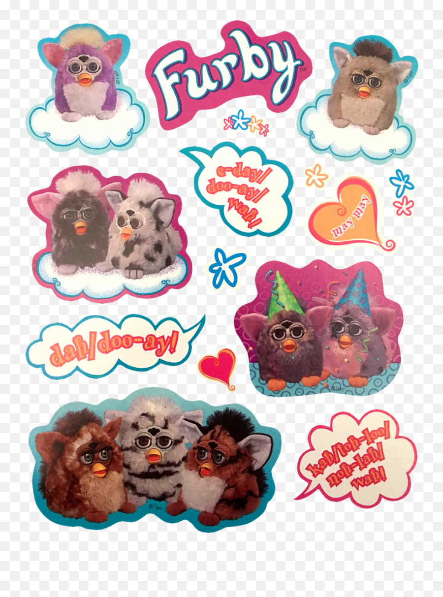 90s Furby Stickers - Furby Stickers Png,Furby Png
