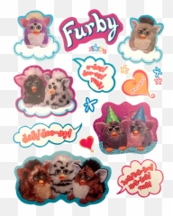 90s Furby Stickers - Furby Stickers Png,Furby Png