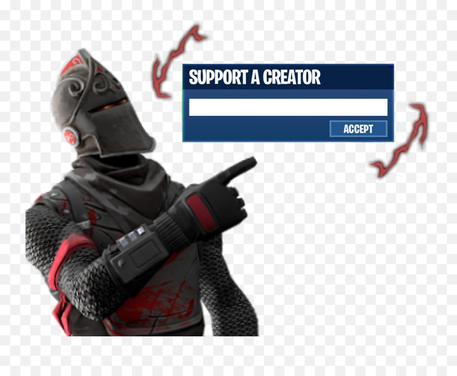 Black Knight Support - Fortnite Support A Creator Template Png,Black Knight Fortnite Png