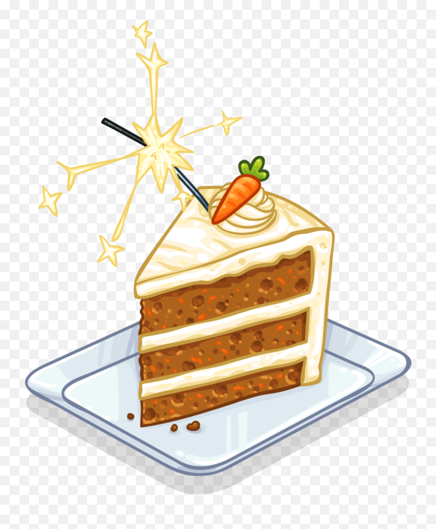 Carrot Cake Clipart - Carrot Cake Clipart Png,Cake Slice Png