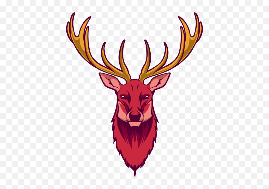 Deer Head Vector - Deer Head Hd Vector Png,Deer Head Logo