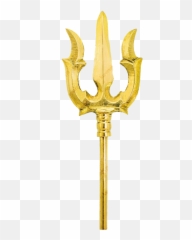 Gold Trident Png All - Durga Trishul,Spear Png
