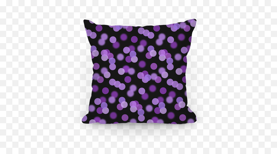 Purple Glitter Bokeh Pattern Pillows Lookhuman - Cushion Png,Purple Glitter Png