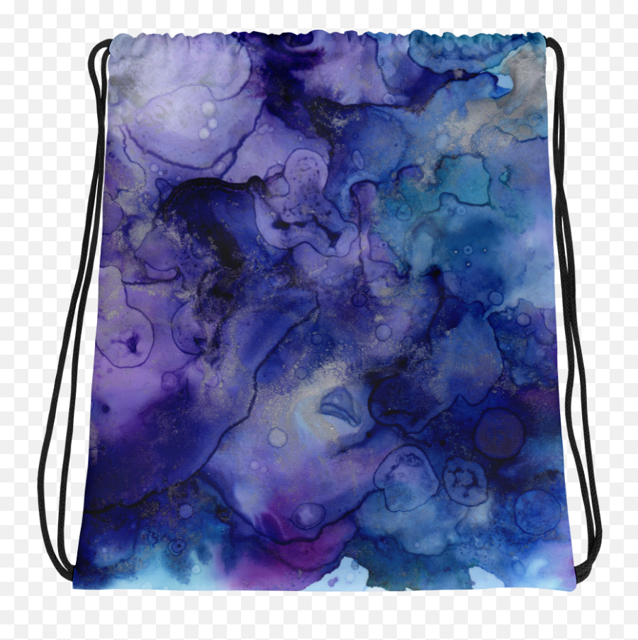 Purple Watercolor Drawstring Bag - Hd Watercolor Background Iphone Wallpaper Ink Png,Purple Watercolor Png