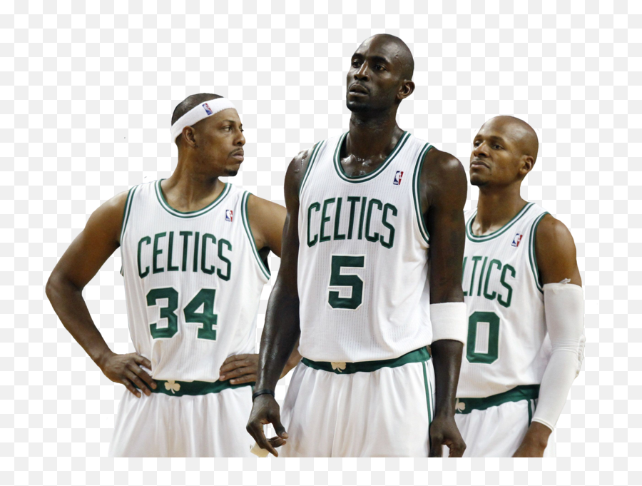 Boston Celtics Big 3 Psd Official Psds - Paul Pierce Ray Allen Kevin Garnett Png,Boston Celtics Png