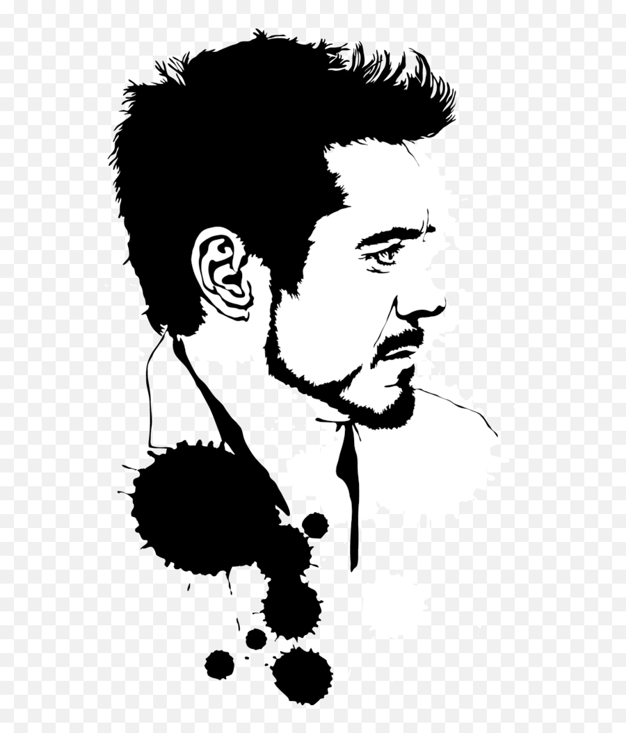 Download Robert Downey Jr By Mad42sam - Stencil Art Iron Man Png,Robert Downey Jr Png