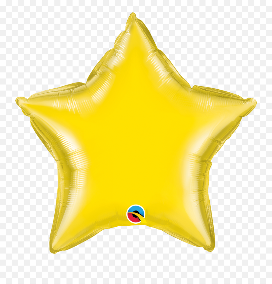 Yellow Star Foil Balloon 20 1pc - White Star Foil Balloon Png,Yellow Star Transparent