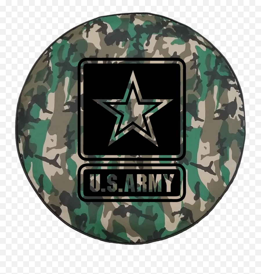 Woodland Classic Camo - Us Army Star Military Offroad Jeep Rv Camper Spare Tire Cover S196 Backup Camera Tire Covers Camouflage Png,Army Star Png