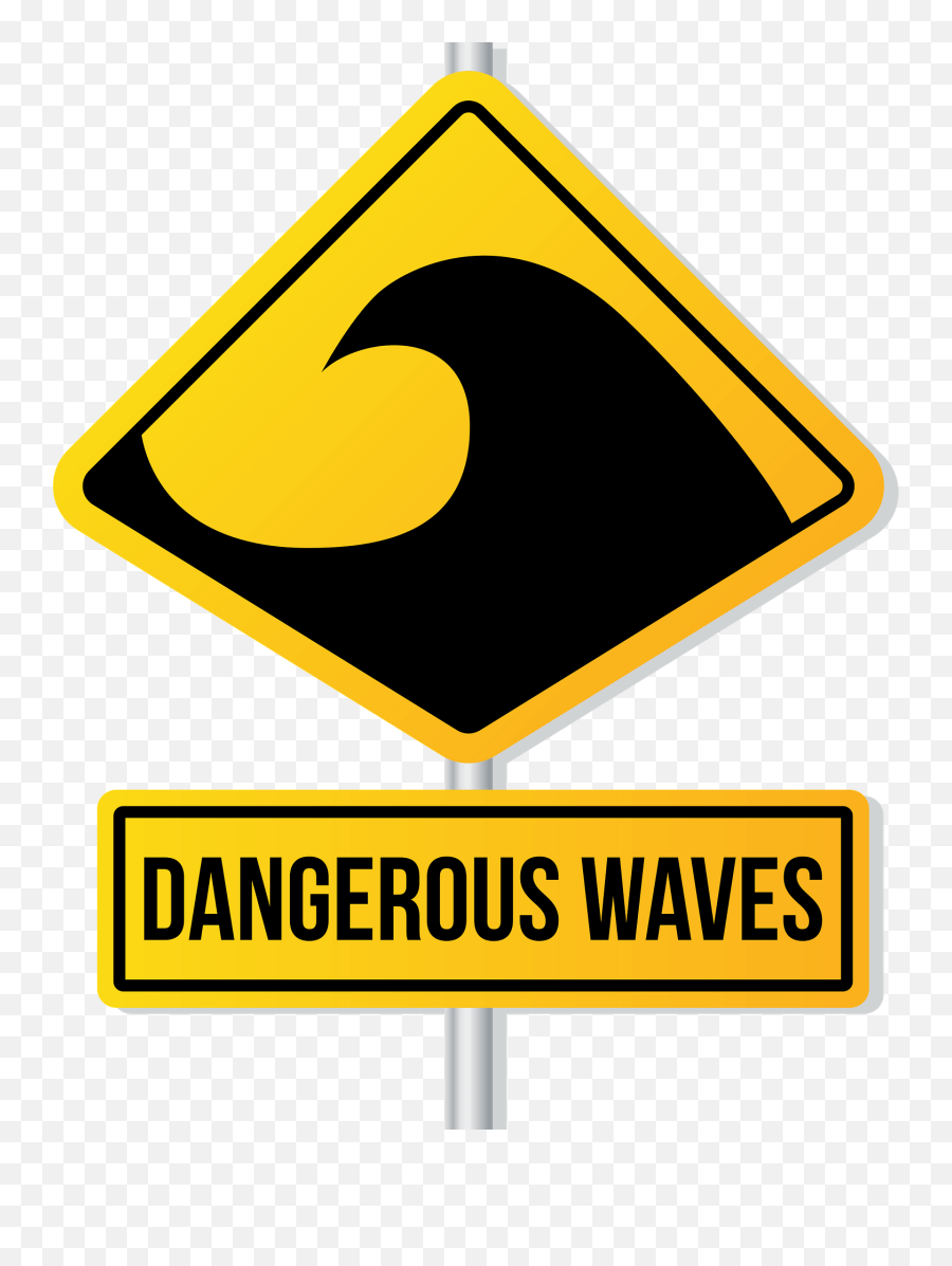Dangerous Waves Sign Clipart Free Download Transparent Png - Traffic Sign,Waves Clipart Png