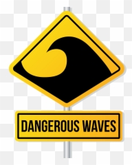 Dangerous Waves Sign Clipart Free Download Transparent Png - Traffic Sign