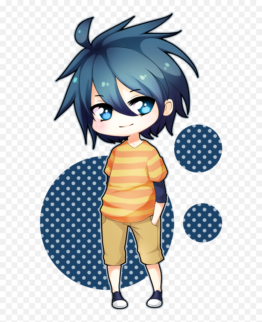 Anime Boy Chibi Png 5 Image - Background Transparent Circle With A Circle,Anime Boy Transparent