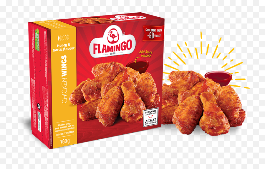 Honey U0026 Garlic Chicken Wings Flamingo - Chicken Fried Box Wings Png,Chicken Wing Png
