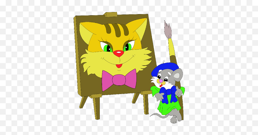 Cartoon School Animals - Animals Painting Clipart Png,Cute Animals Png