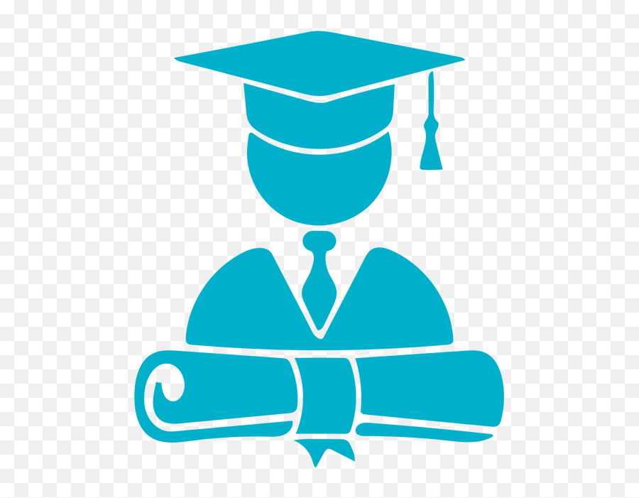 High School Student Grad - High School Graduate Clip Art Png,Graduation Logo