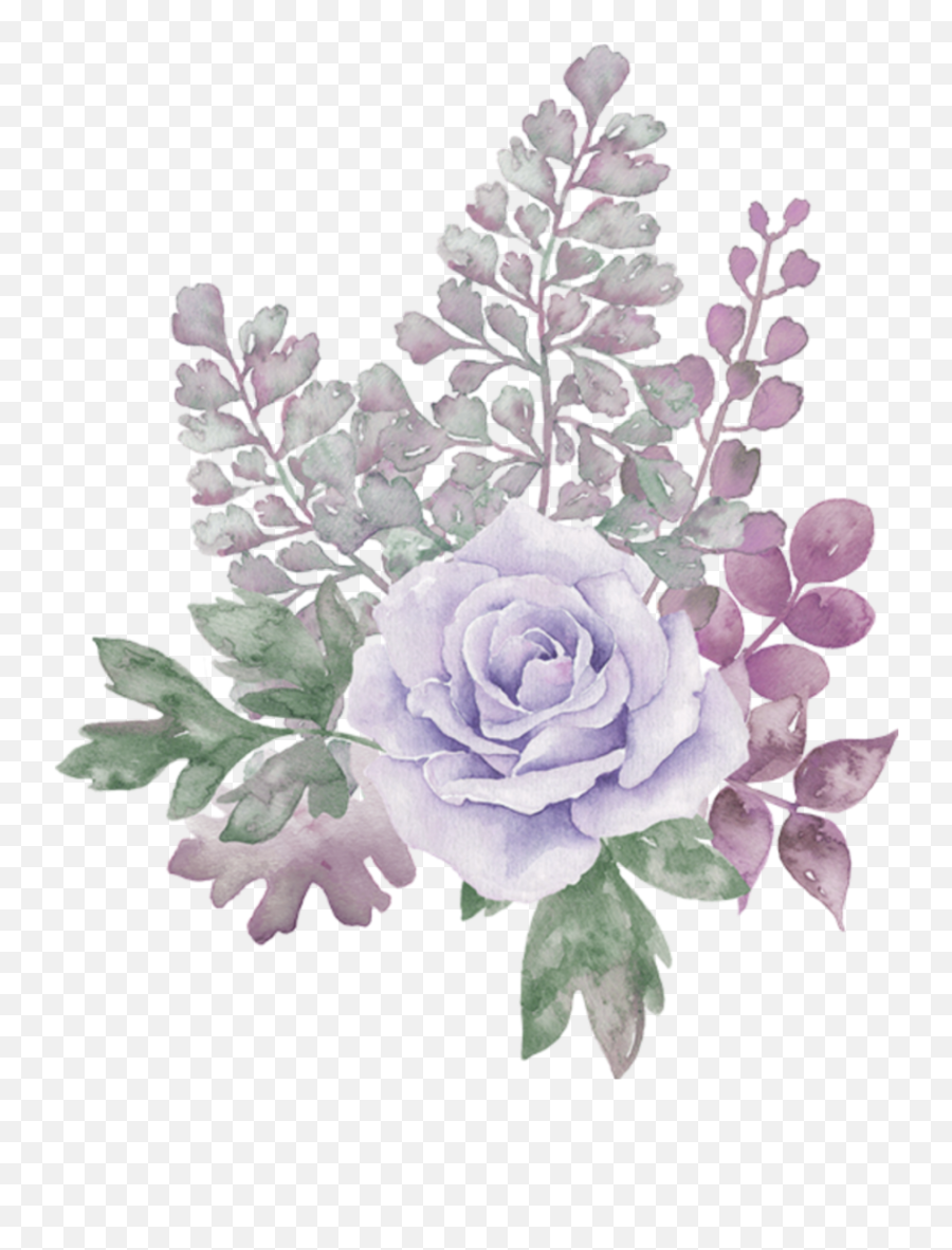 Pastel Floral Watercolor Background - Flower Png Download Flower Transparent Background,Bunga Png