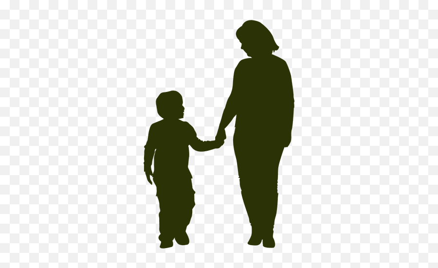 Madre E Hijo Png Image - Mother And Son Silhouettes,Madre Png