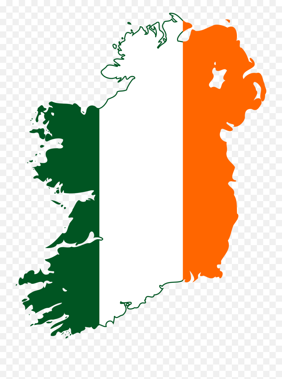 Flag - Ireland Flag Map Png,Ireland Flag Png
