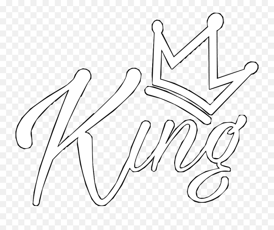 King Crown Couronne Whitecrown Text Textking Kingt - Calligraphy Png,King Crown Transparent