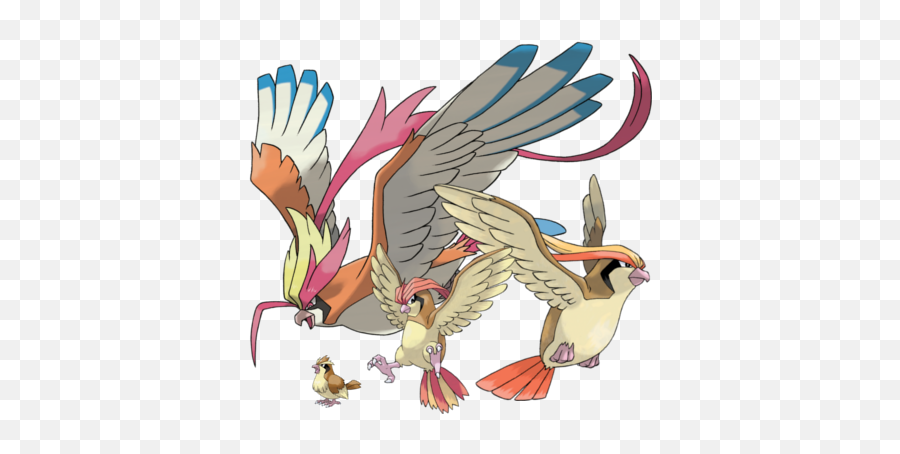 Download Hd Pidgey Pidgeotto Pidgeot - Pokémon Firered And Leafgreen Png,Pidgey Png