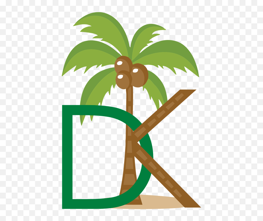 Download Coconut Palm Tree Clip Art - Clip Art Png,Cartoon Palm Tree Png