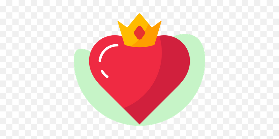 Heart Crown Icon Of Flat Style - Language Png,Heart Crown Png