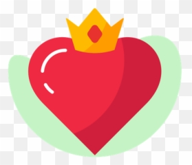 Heart Crown Icon Of Flat Style - Language png