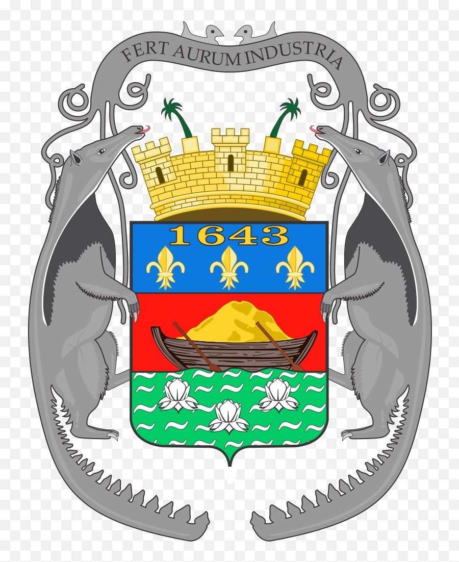 Coat Of Arms French Guyana - French Guiana Coat Of Arms Png,Guyana Flag Png