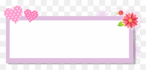 Ftestickers Background Frame Textbox - Pink Floewr Vector Png