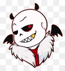Uf Sans Face Transparent Png Image - Fell Sticker