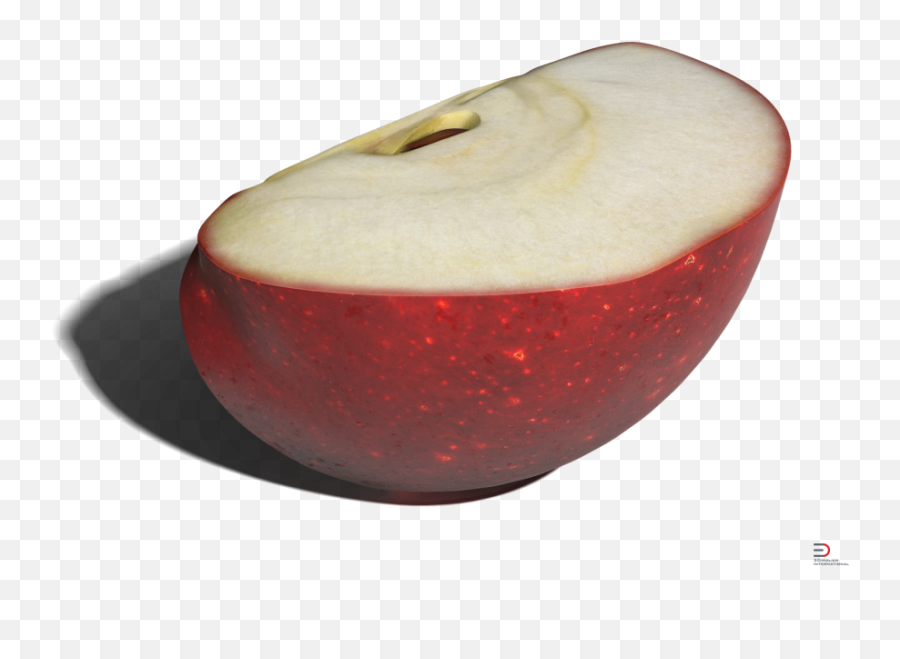 Download 1 Red Apple Slice Royalty - 3d Pineapple Slice Model Free Download Png,Apple Slice Png
