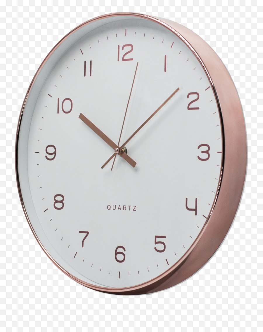 Ava Rose Gold 35cm Silent Wall Clock - Solid Png,Gold Clock Png