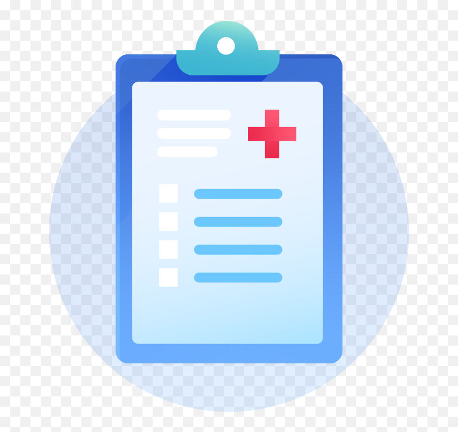 Clipboard With Medical Record - Medical Clipboard Clipart Png,Doctor Office Icon