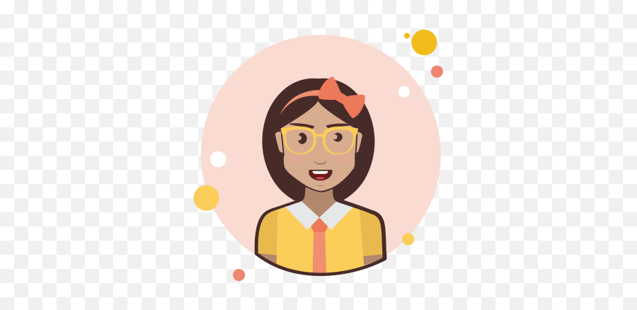 Brown Hair Business Lady With Glasses Icon - Happy Png,Icon Studio For Hair